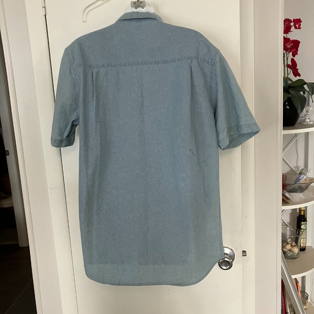 Faded Glory Denim Button Front Top Size S - Picture 2 of 4
